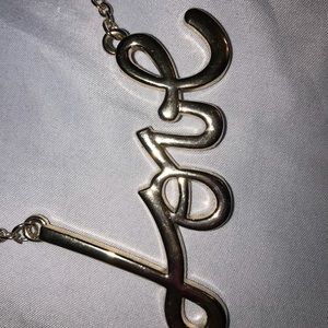 “Love” necklace